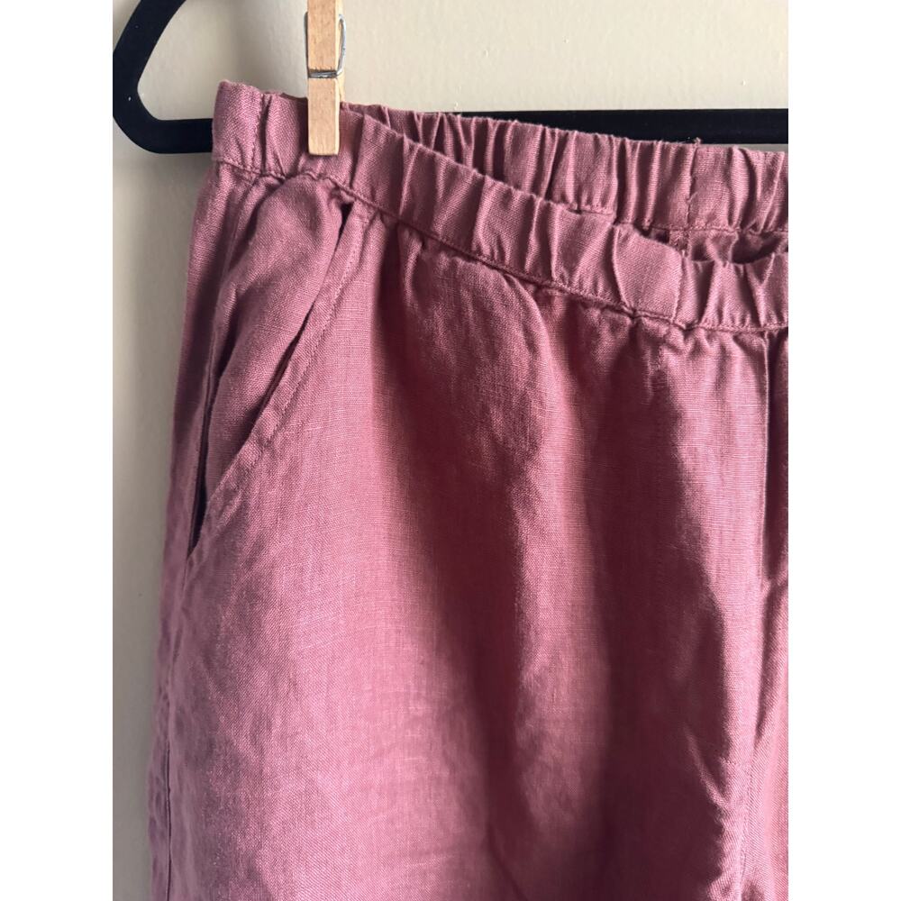 Frank & Eileen Maisie Linen Pant in Mauve - Picture 6 of 13